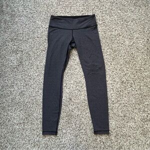 Lululemon Women’s Black Leggings with Small White Pattern